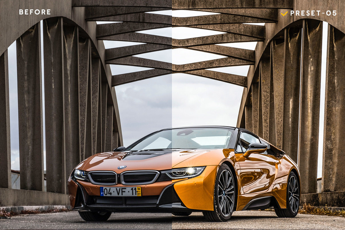 20 Automobile Presets & Actions, an Action Add-On by Effect-Hub (Photo 15 of 17)
