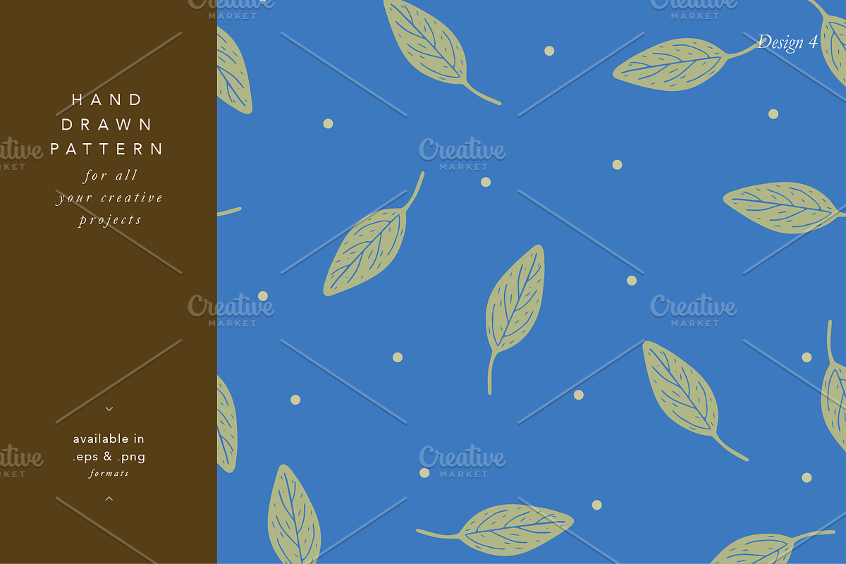 Leaf vector-pattern design, a Pattern Graphic by Rejoice Creative Assets (Photo 5 of 5)
