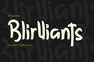 Blirlliants Font