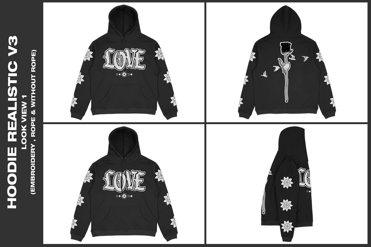 Hoodie Realistic V3 - Mockup, a Hoody Mockup by DaldSgh (Photo 2 of 19)