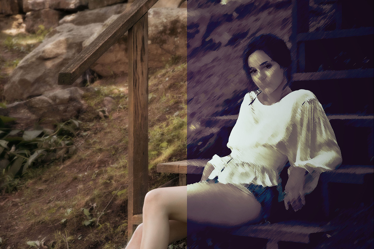 Abstract Painted Effect preview 3