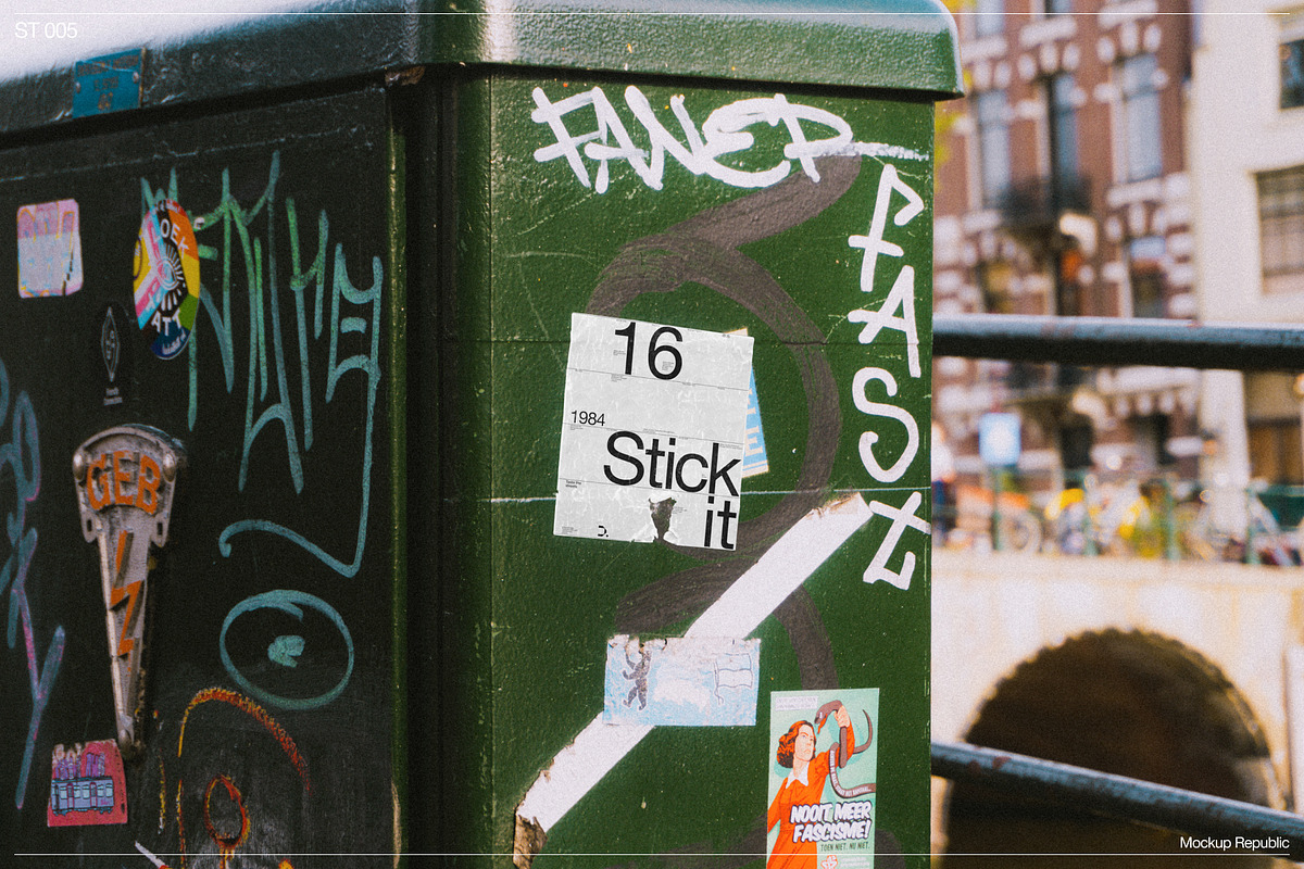 Sticker Mockup 005, a Merchandise Mockup by Burmess (Photo 1 of 3)