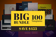 100 Business Card Template Bundle, a Business Card Template by Smashing_Studio (Thumbnail 80 of 80)
