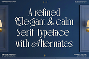 Blue Cosmic – Elegant Serif, a Font by Font Liner (Thumbnail 7 of 10)