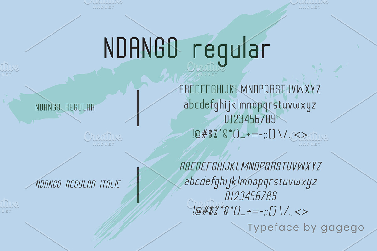 NDANGO FONT, a Sans Serif Font by gagego (Photo 3 of 4)