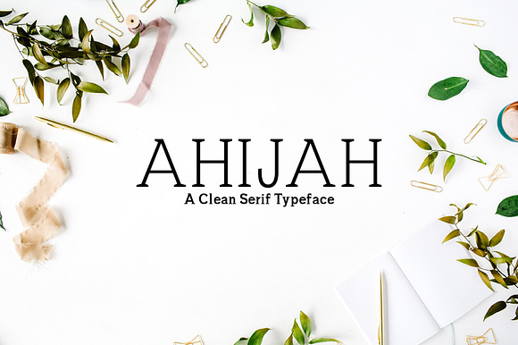 Ahijah A Clean Serif Font Family preview 7