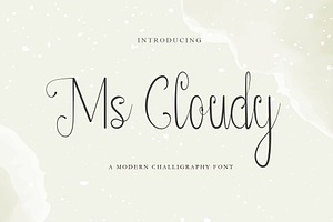 Ms Cloudy | Modern Calligraphy Scrip