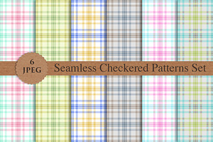 PLAID CHECKERED seamless patterns
