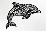 Tribal Dolphin Laser Cut Bundle, a Graphic by balal (Thumbnail 2 of 16)
