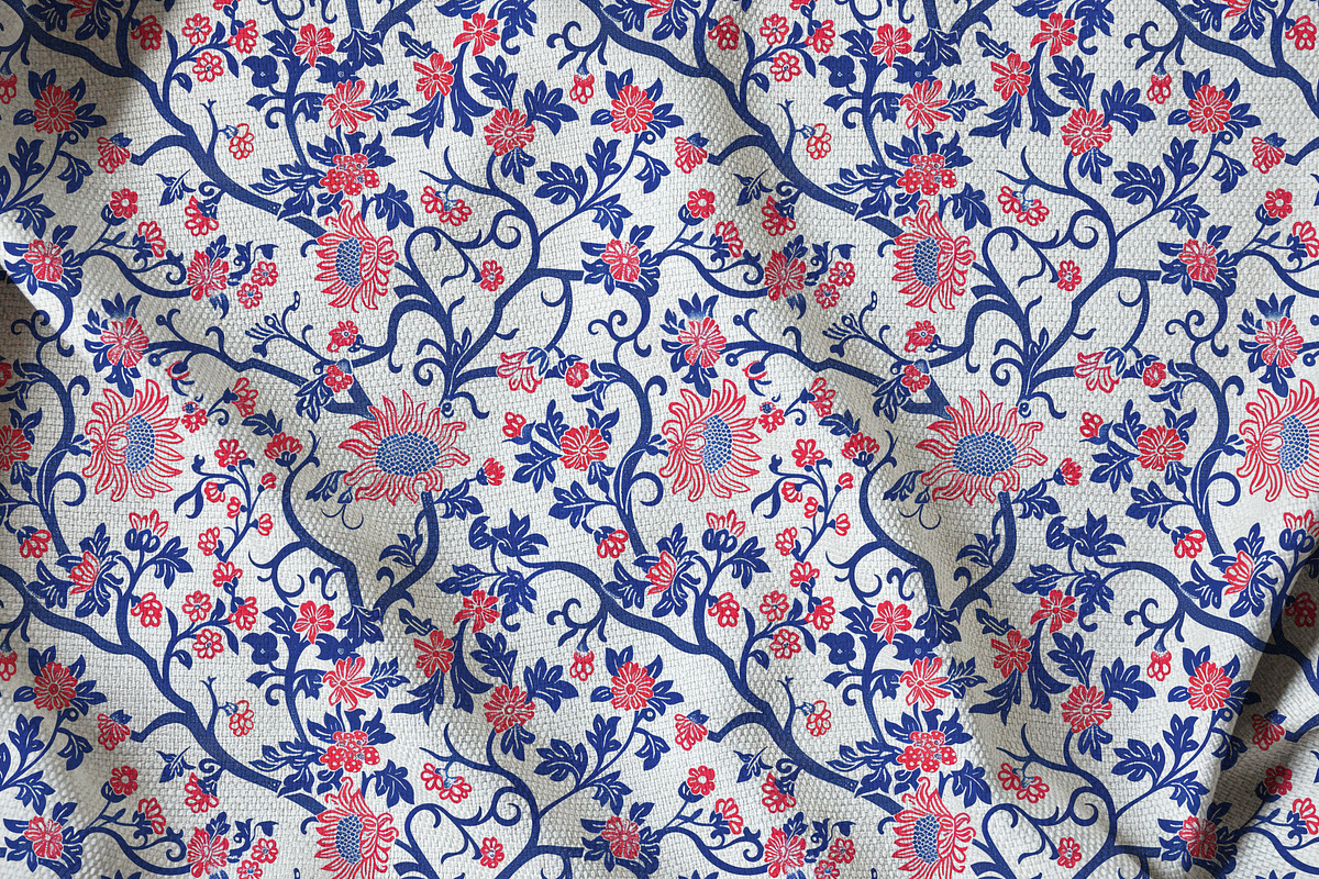 Chinoiserie Floral Seamless Pattern, a Pattern Graphic by Olya Creative (Photo 15 of 20)
