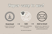Modern email Signature Templates, an Email Template by Hell Yeah Designs (Thumbnail 3 of 5)