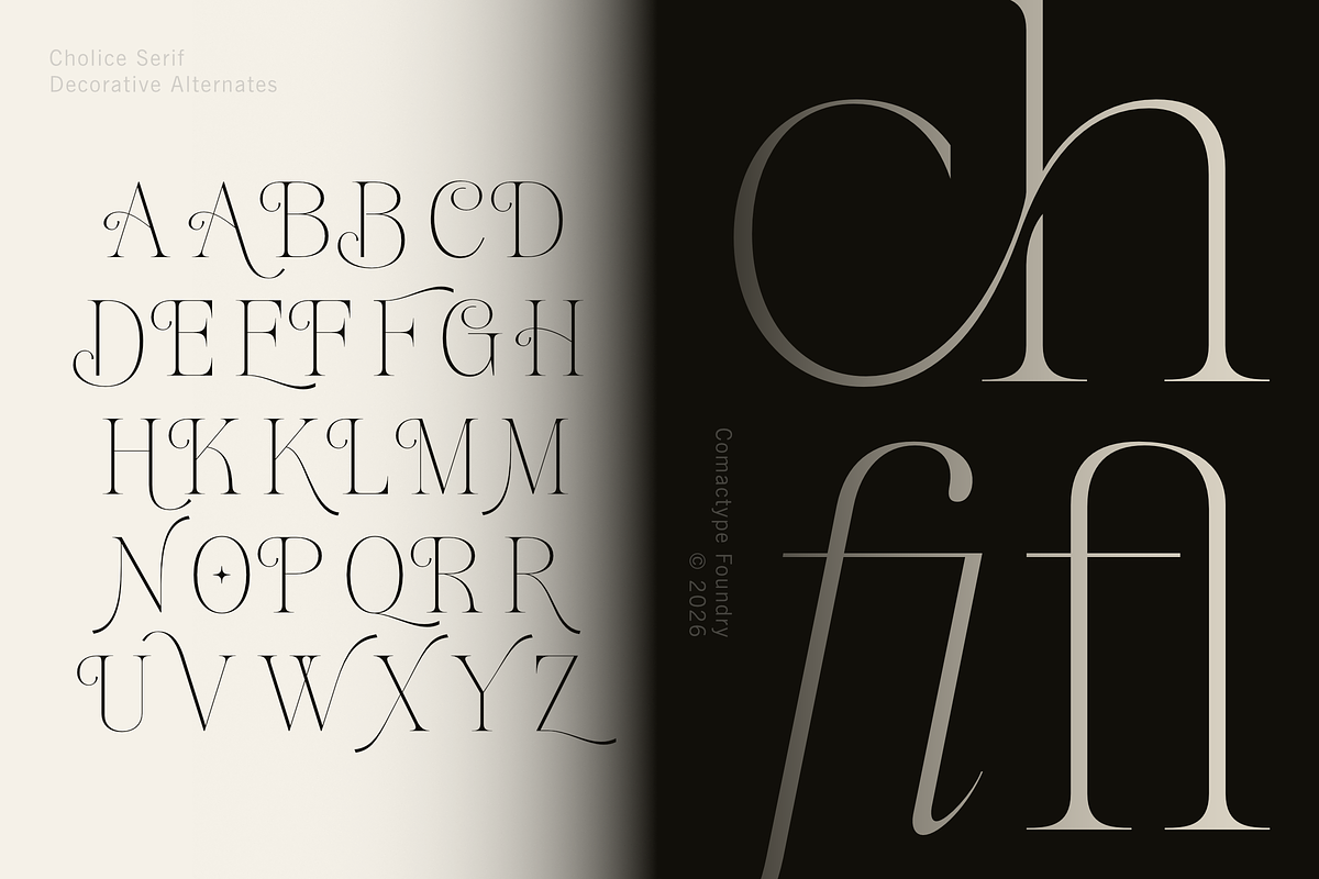 CHOLICE - A Luxurious Timeless Serif, a Serif Font by Comactype Foundry (Photo 11 of 13)