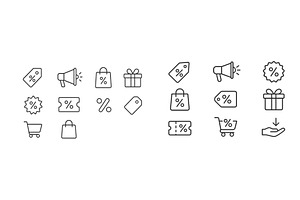 Collection of web icons representing, a Technology Illustration by ZinetroN