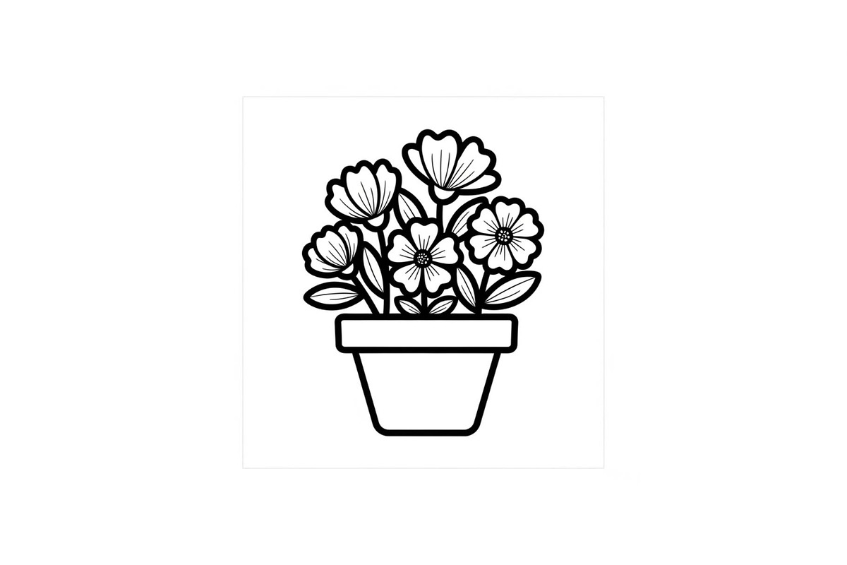 Flower Pot Silhouette Vector Bundle, an Illustration by jahid234 (Photo 30 of 49)