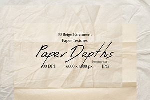 30 Beige Parchment Paper Textures, a Texture Graphic by DreamoraArt