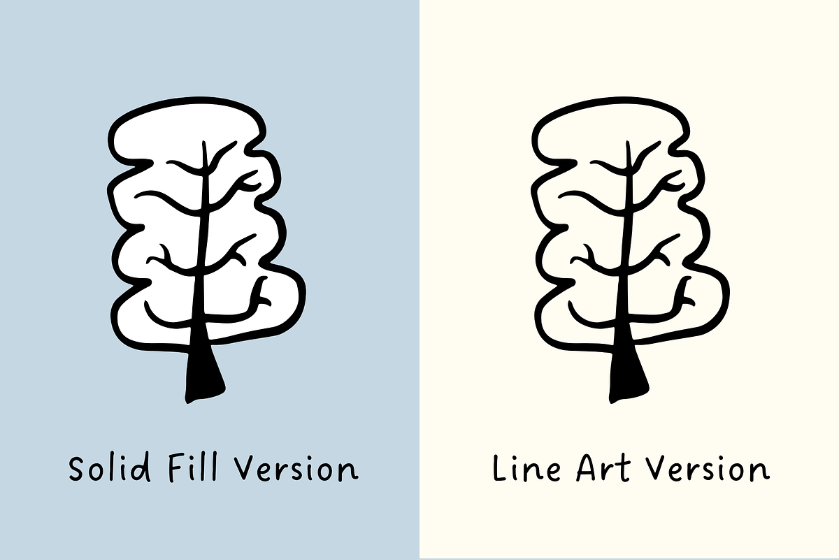 +90 Tree Set Illustration, an Object Illustration by The Journey Atelier (Photo 2 of 5)
