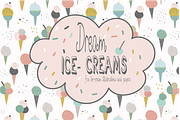Dream ICE-CREAMS, a Decorative Illustration by Poppymoondesign (Thumbnail 1 of 4)