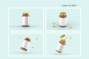 Fish Oil Bottle Mockup, a Packaging Mockup by Adstart (Thumbnail 5 of 5)