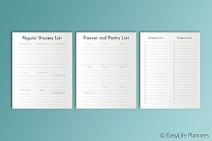 Menu Planner 7x9 Printable PDF