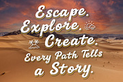 SunnyPath - Wander Freely Typeface, a Script Font by HypeWorksCo (Thumbnail 5 of 7)