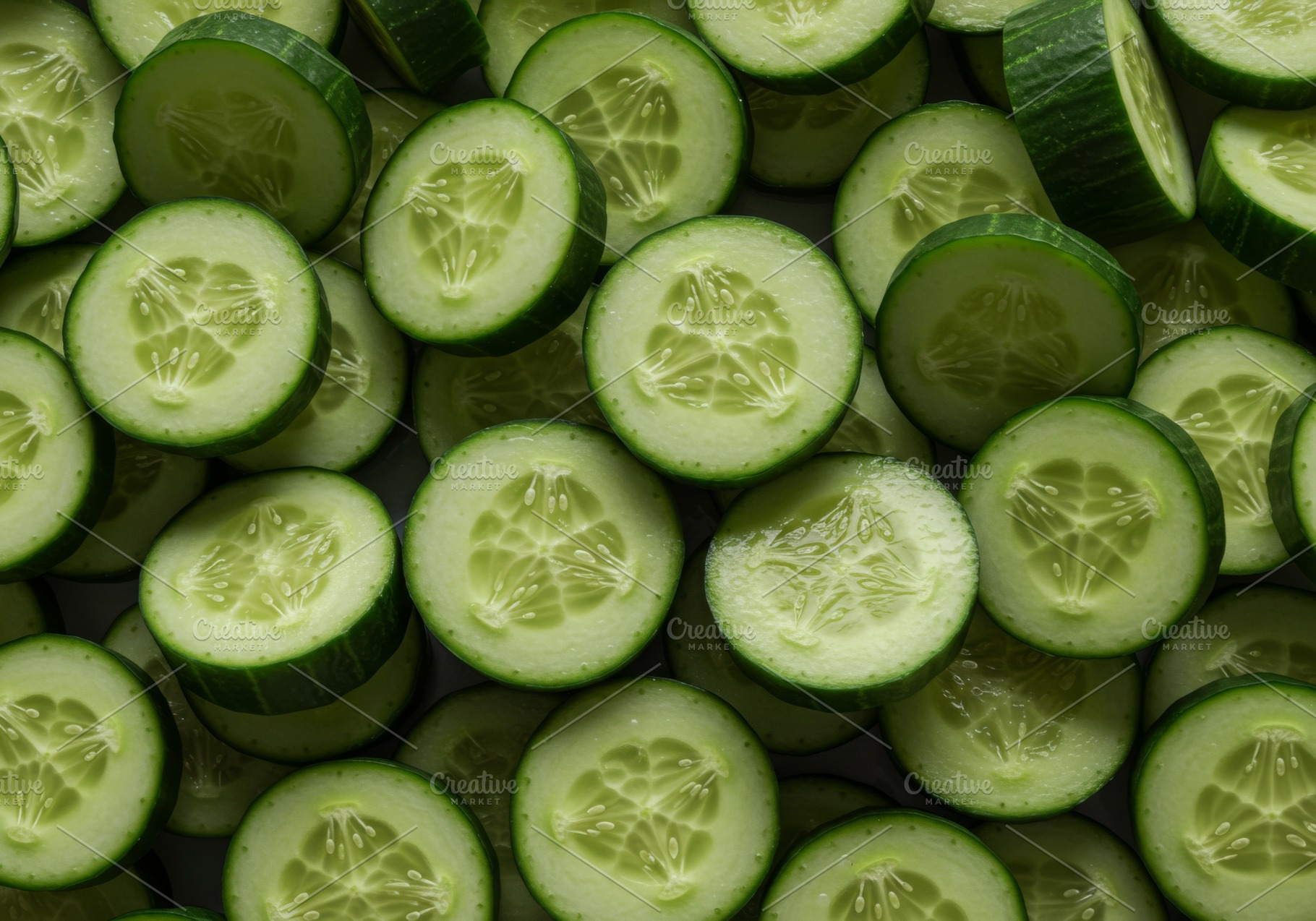 Sliced cucumber rounds, a Food & Drink Photo by professorinc