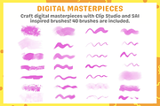 Procreate Sai and Clip Studio Brush, a Brush Add-On by nikiartcorner (Thumbnail 3 of 8)