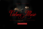 Virtuos Music Cyrillic Font, a Script Font by IraDvilyuk (Thumbnail 1 of 10)
