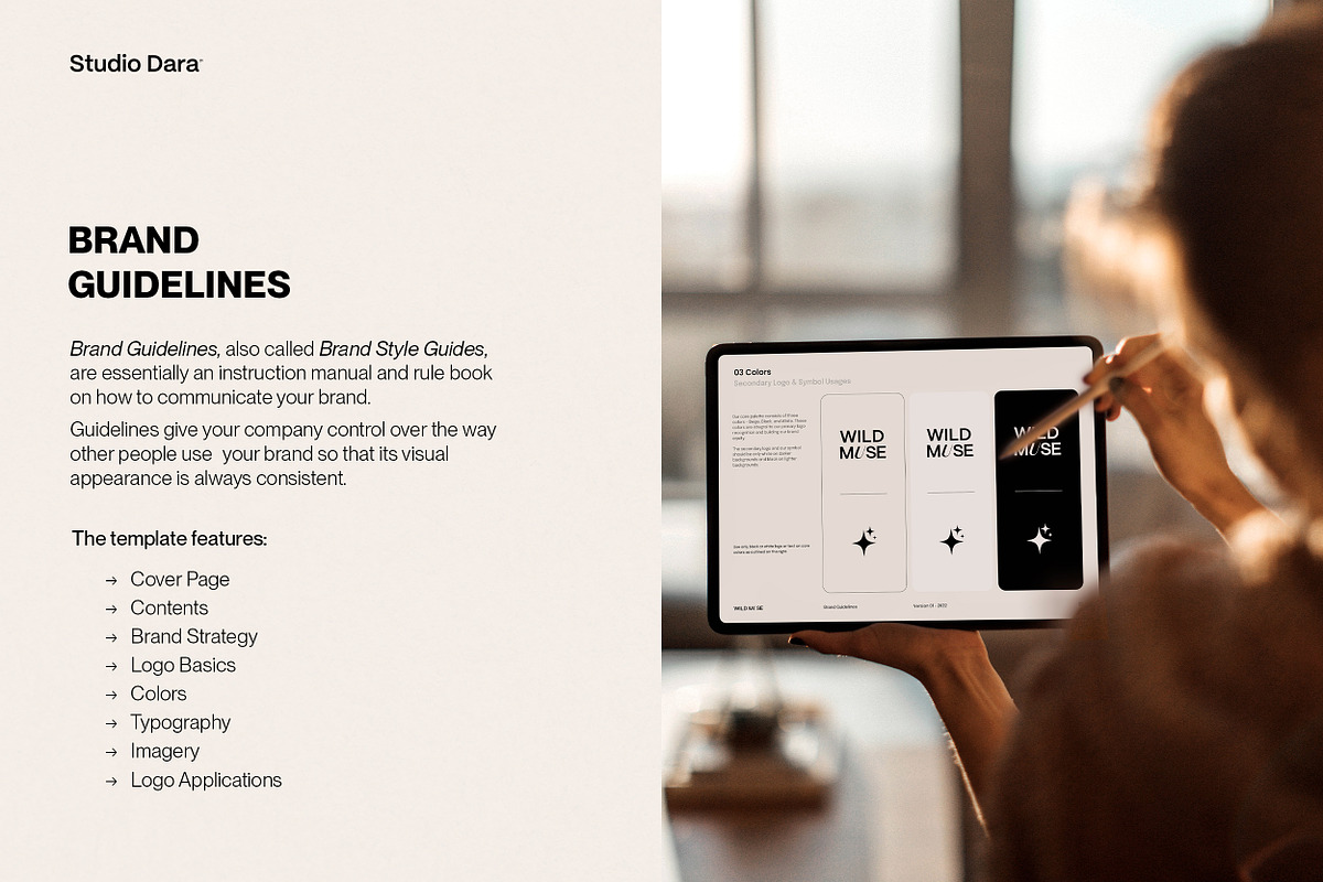 WILD MUSE / Brand Guidelines, a Brochure Template by Studio Dara (Photo 5 of 23)