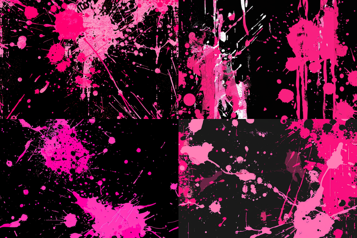 Pink Paint Splatter Seamless Pattern, a Pattern Graphic by PrintablesByFranklyn (Photo 5 of 6)