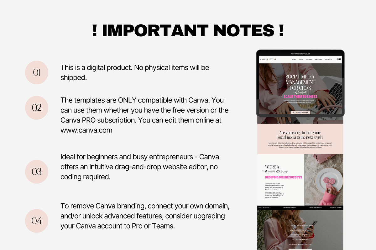 Luxury Canva Website Template, a Landing Page Template by My Template Studio (Photo 10 of 14)