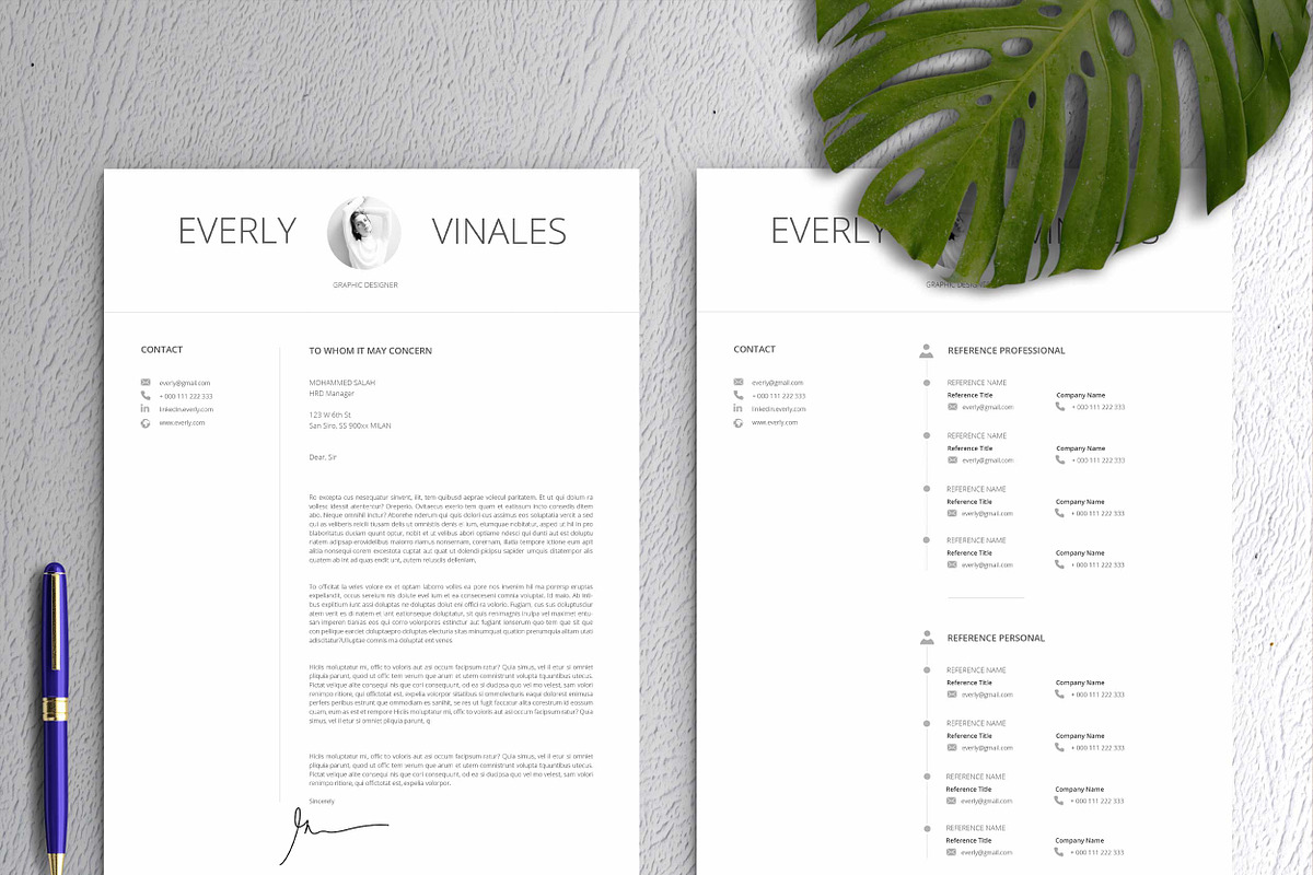 Resume Template / CV, a Resume Template by Peunayah (Photo 3 of 8)