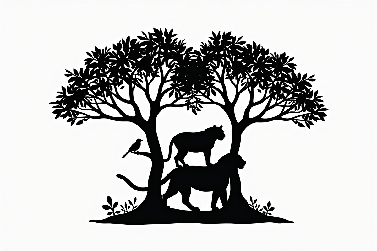 Beautiful Cheetah Silhouette Vector, an Illustration by Amazin_art (Photo 21 of 21)