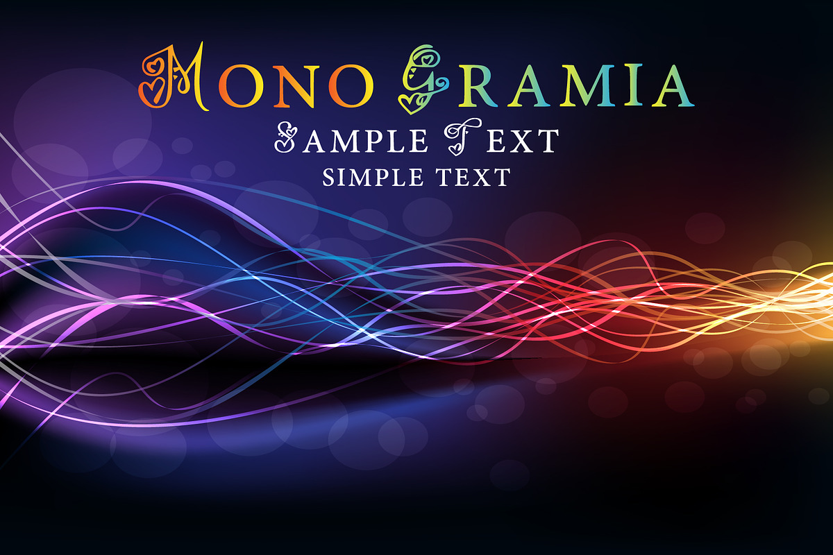 Monogramia Dual Style, a Script Font by Dz Akali (Photo 5 of 6)