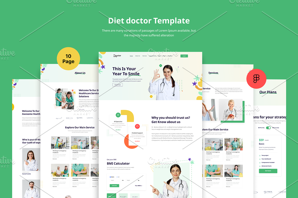 Doctor Landing page, a Landing Page Template by Themespell (Photo 1 of 5)
