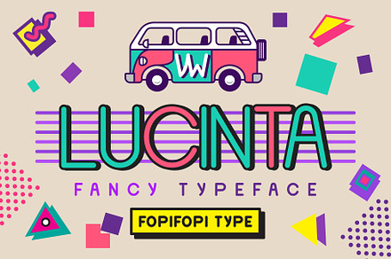 Sale ! 50% Lucinta Fancy Typeface