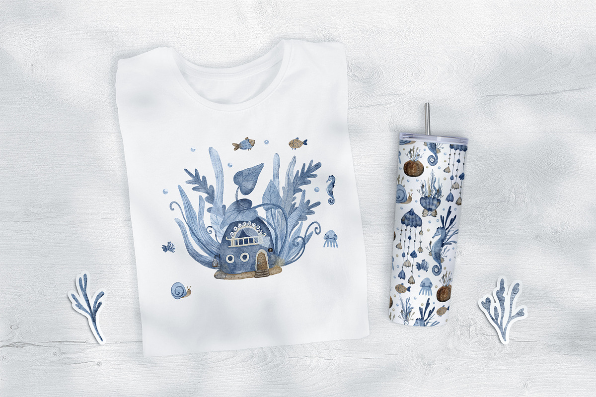 Underwater Life Watercolor, an Illustration by Anna Druzhkova (Photo 10 of 14)