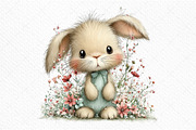 Whimsical Easter Animals Clipart PNG, an Illustration by Craft Nest (Thumbnail 9 of 11)