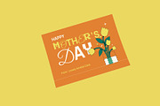Orange Mothers Day Greeting Card, a Card Template by Neermana (Thumbnail 1 of 4)