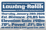 Lawang Rolak | Sport Font, a Sans Serif Font by Twicolabs Fontdation (Thumbnail 4 of 6)