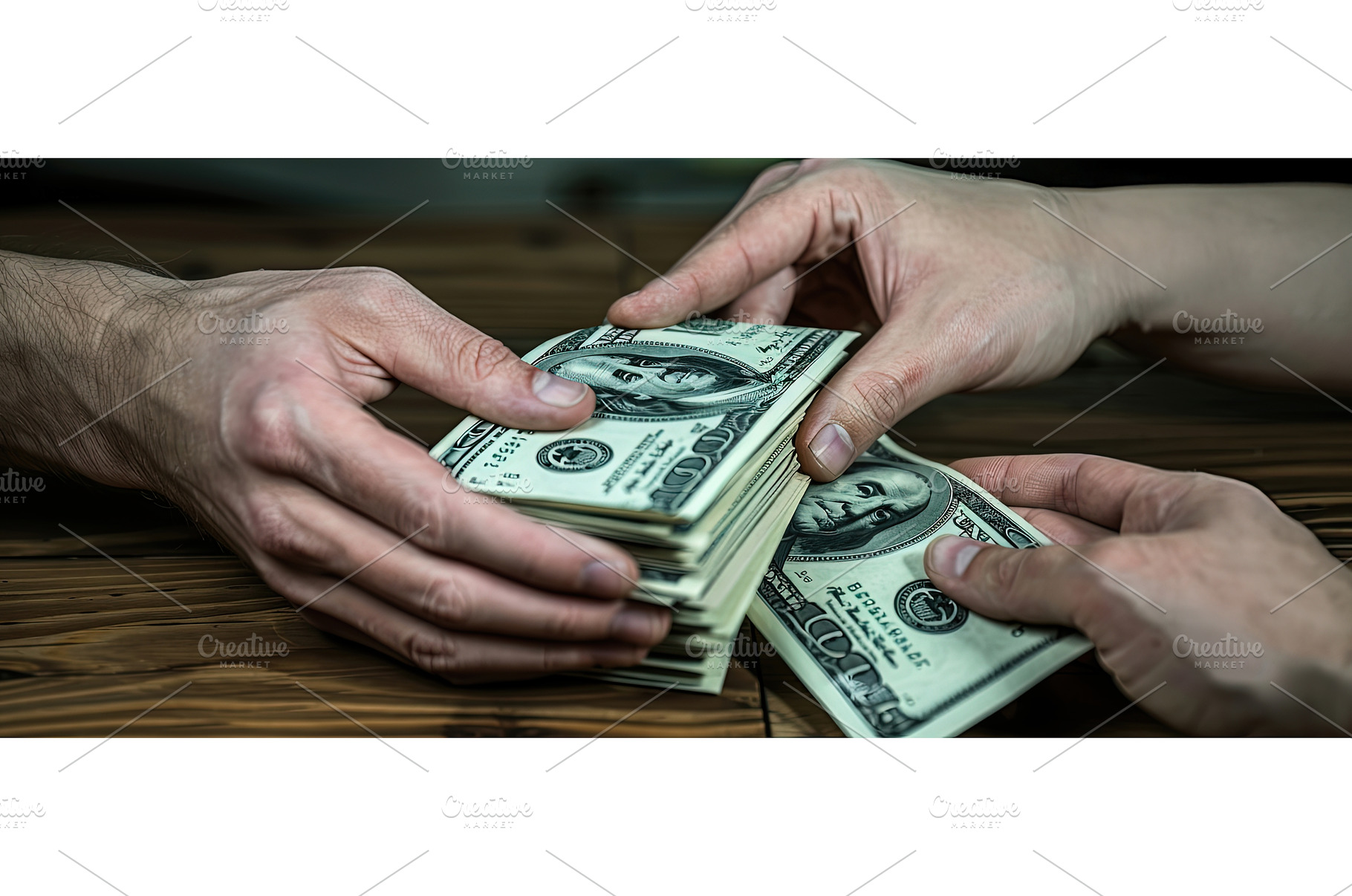 Hands Counting US Dollar Bills on, a Business Photo by piter.goskov