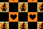 Haunted House Check Seamless Repeat, a Pattern Graphic by Sharon Schwalbe (Thumbnail 5 of 5)