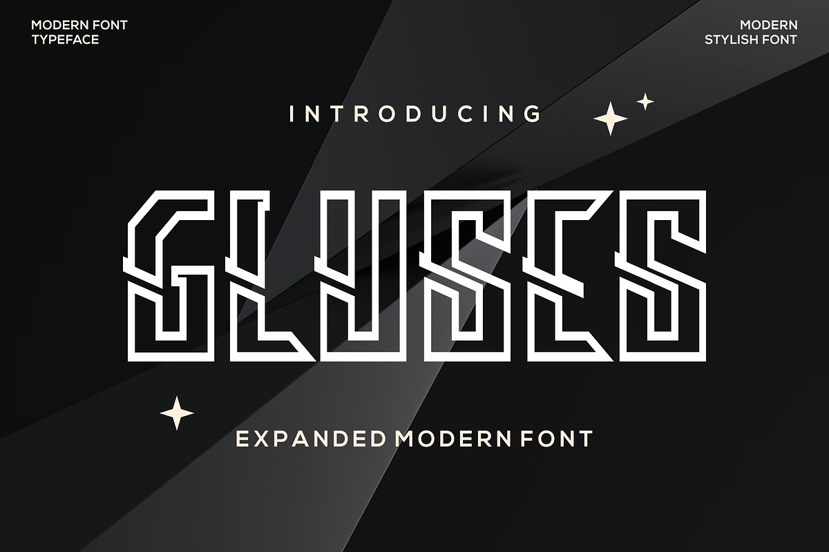Gluses Font, a Sans Serif Font by agusariyadi (Photo 1 of 5)