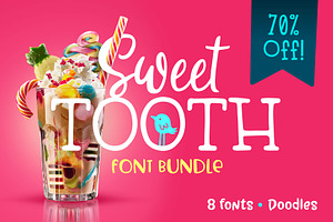 Sweet Tooth Font Bundle, a Slab Serif Font by Denise Chandler