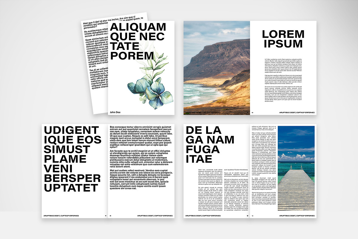 Bold Typography Brochure Template preview 2