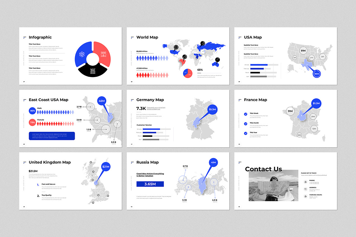 Annual Report Presentation Template, a Presentation Template by GenerousArt (Photo 6 of 8)