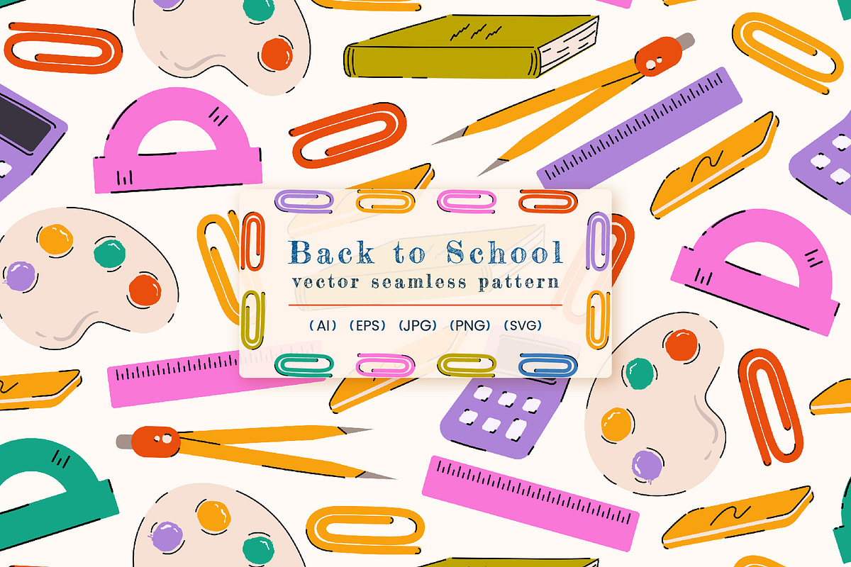 Back to School Pattern, a Pattern Graphic by Groovy Arts (Photo 1 of 5)