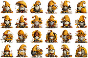 Whimsical Enjoy Cute Autumn Gnome, a Seasonal Illustration by designcity5 (Thumbnail 2 of 5)