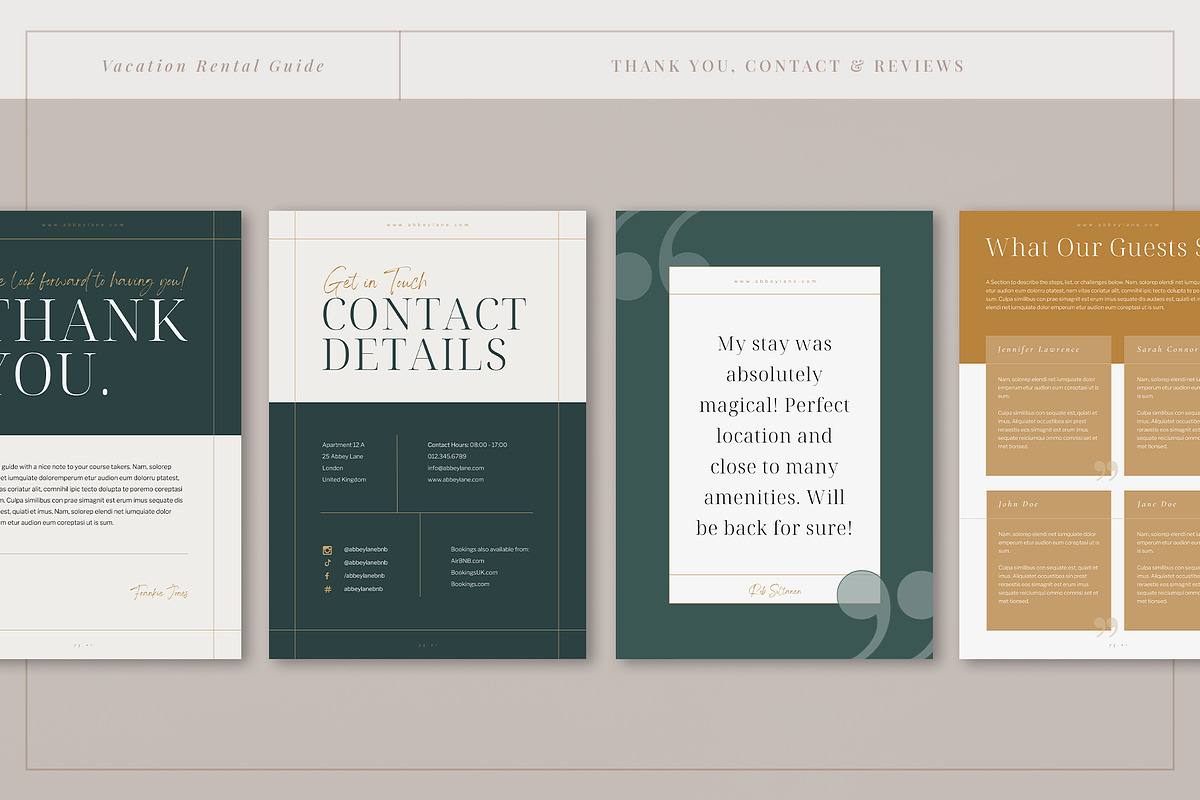 AirBnb Rental Welcome Guide | Canva, a Brochure Template by Marigold Studios (Photo 7 of 8)