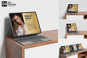 Realistic Tablet Mockup, an iPad Mockup by GraphicWindow
