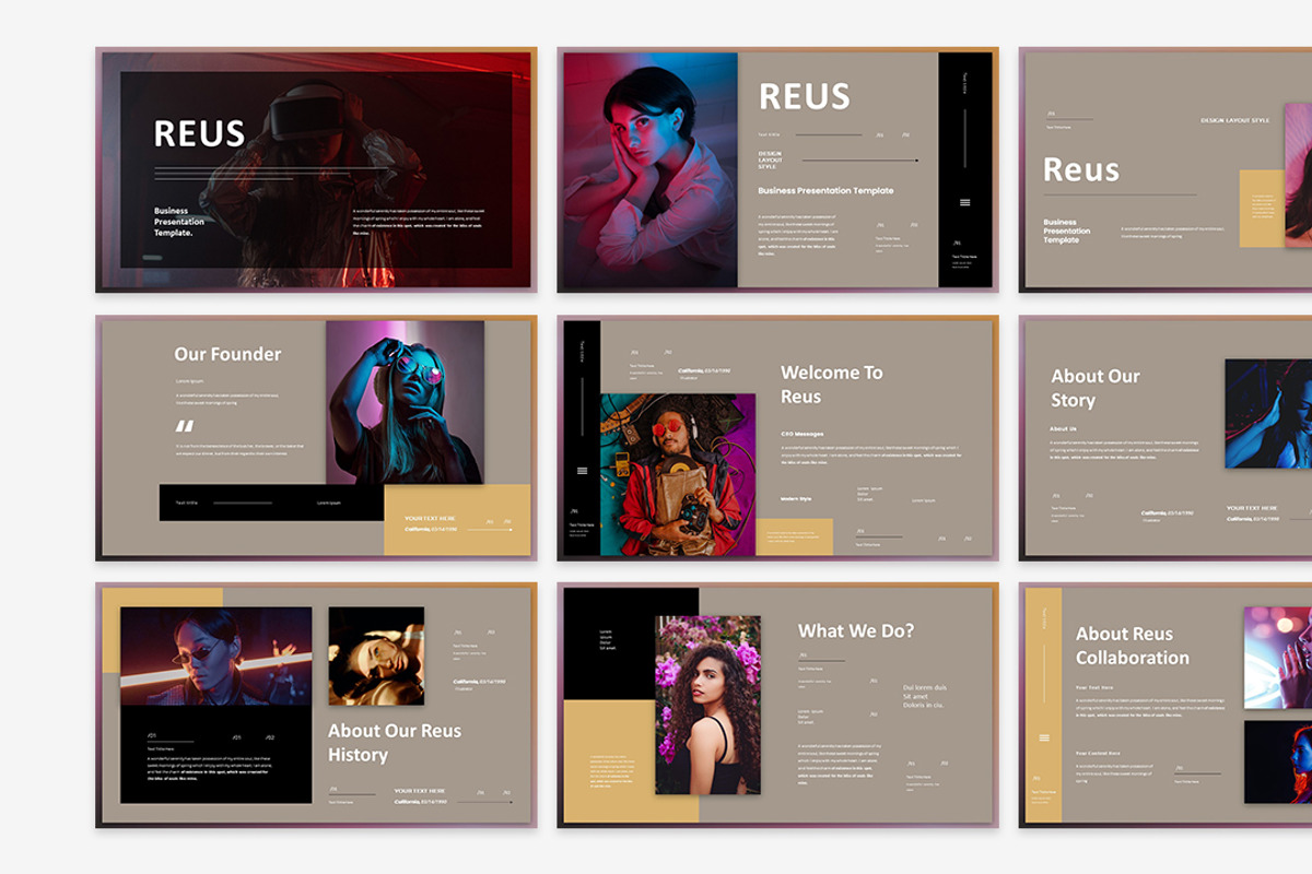 Reus Presentation Template, a Presentation Template by Analogous Temp (Photo 2 of 5)